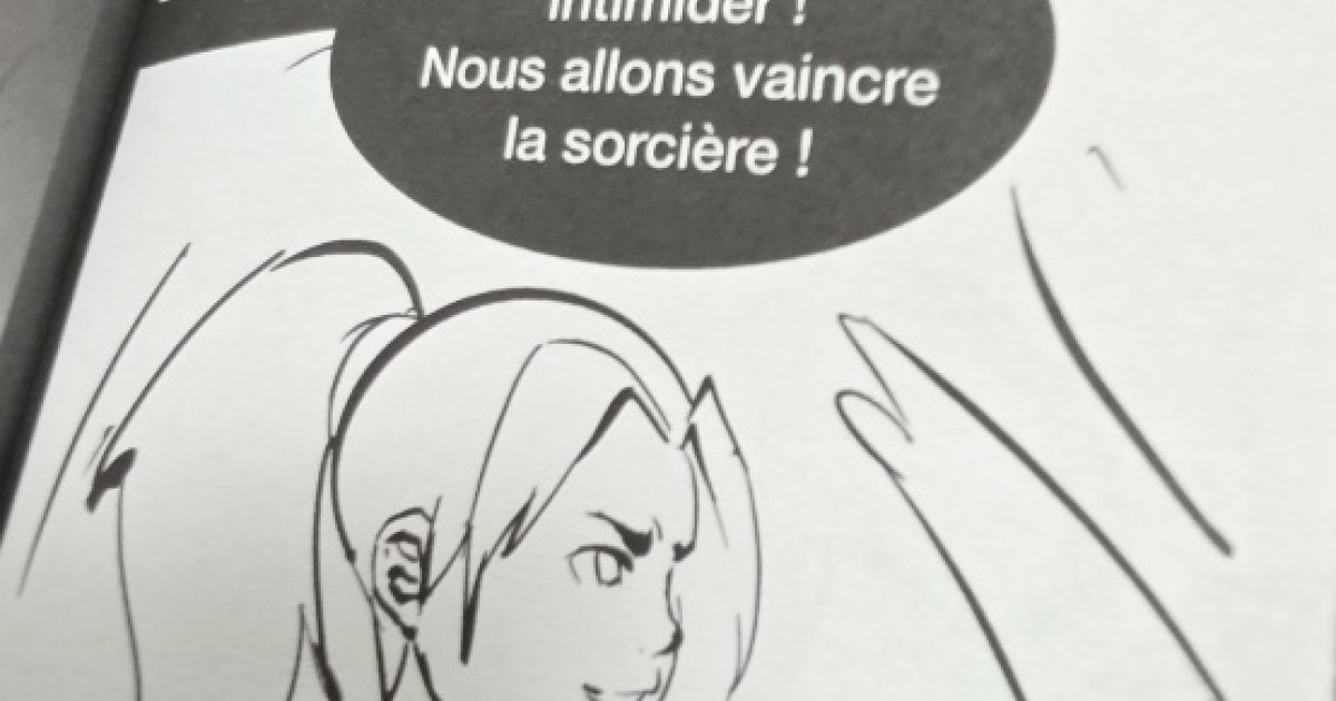 Isia Augustine avec les enfants du projet manga de la résidence Fleur de Café à Sainte-Clotilde.
